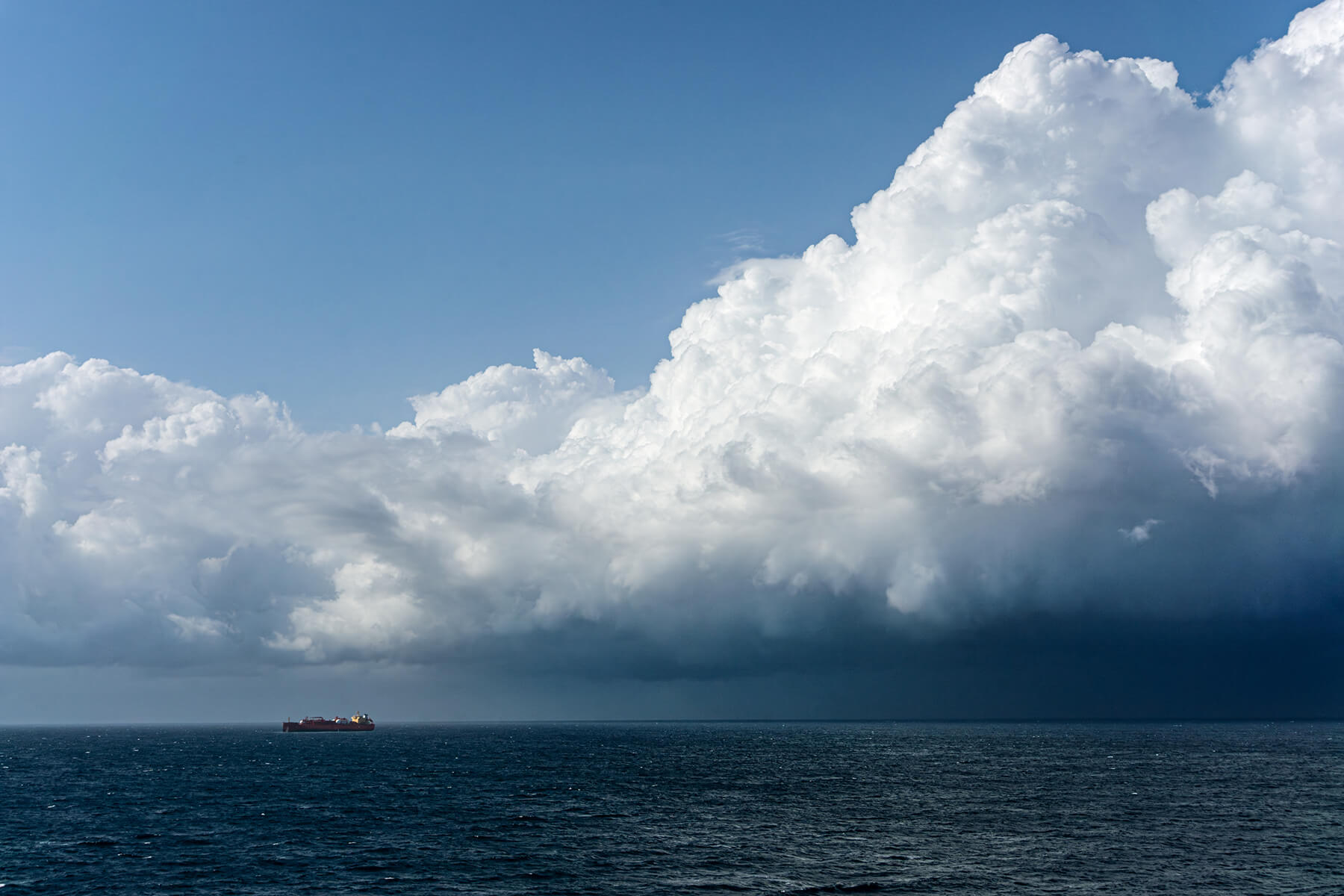 LoneShipAtSea